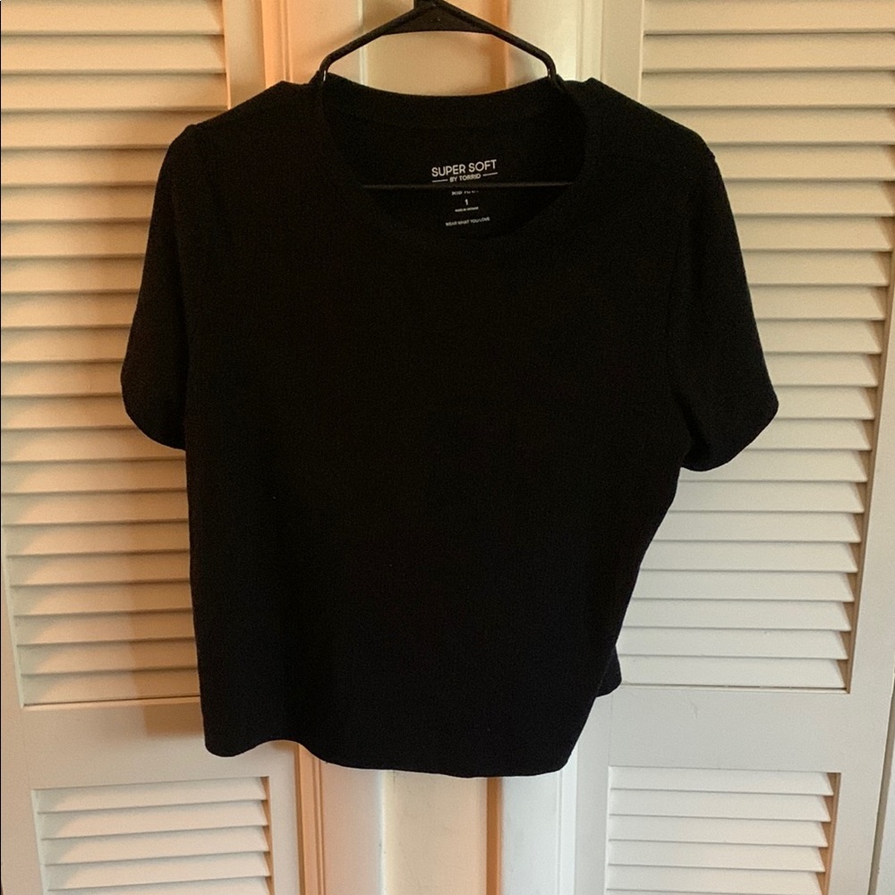 Torrid Black Fitted Short Sleeve T-Shirt